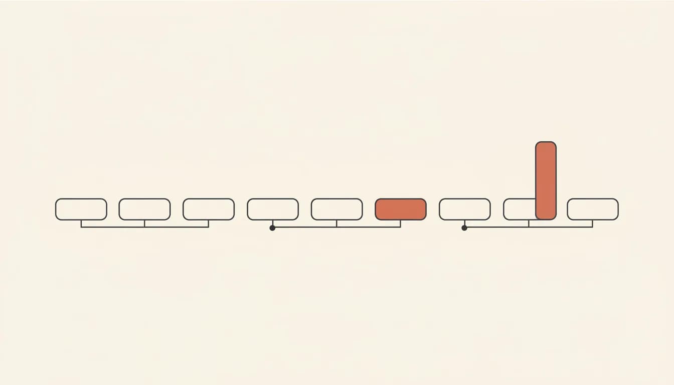 A row of eight forms, one taller and accented — comparing the best Replit alternatives in 2026