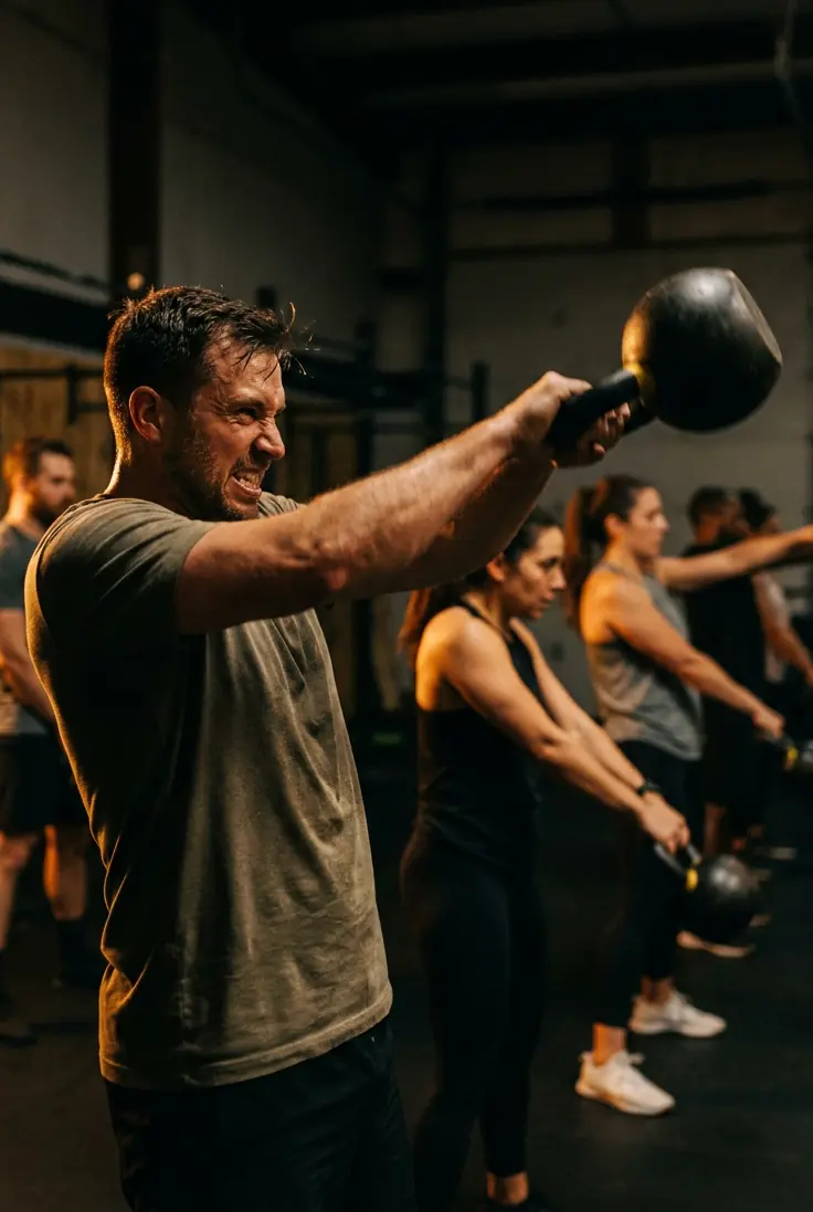 Kettlebell Burn class at Ironworks