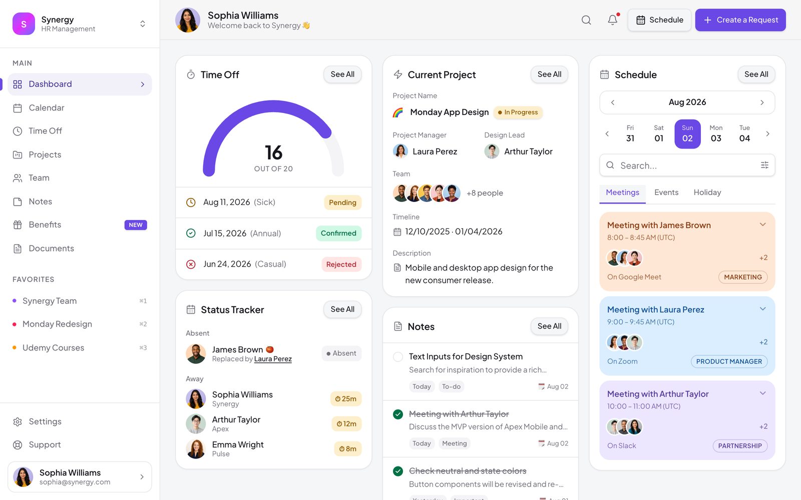 HR Management Dashboard